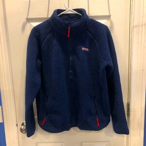 Vineyard Vines Navy Fleece Pullover S